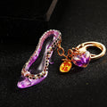Crystal High Heel Keychains in Floral and Solid Color Styles view 7