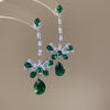 Green Drop Earrings
