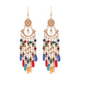 Beaded Chandelier Hook Earrings in Five Color Options view 5