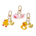 Enamel Duck and Pink Pig Alloy Keychain Charms 3 Styles view 5
