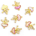 Crystal Jellyfish and Umbrella Charm Collection for Jewelry Making view 6