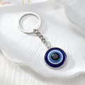 Silver Blue Evil Eye Keychains Multiple Frame Shapes view 8