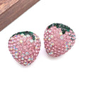 Medium and Large Four-Color Rhinestone Strawberry Clay Bead Collection view 11