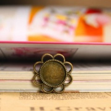 25mm Alloy Pendant Bezel Setting for 14mm Cabochon