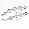 Multi Tray Stainless Steel Bracelet Settings in Two Layouts view 5