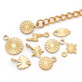 Gold-Tone Heart and Star Metal Charms with 16 Listed Options view 4