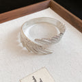 Gold Silver Starfish Wing Spiral Open Cuff Bracelets view 10