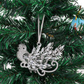 Rhinestone Hummingbird Hanging Ornament Metal Bird Charm view 2