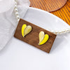 Yellow Half Heart