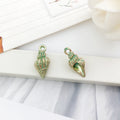 Green Enamel Zinc Alloy Star Mermaid Charm Pendants for DIY Bracelet Necklace Keychain