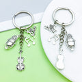 Guitar, Music Note and Microphone Charm Keychains in 19 Pictured Variations view 3