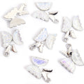 Pastel Double Wing Butterfly Metal Charms, 24 Colorways view 7