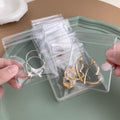 Clear PVC Anti-Oxidation Jewelry Zip Seal Bags 6x8 cm view 2