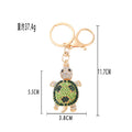 Rhinestone Turtle Keychain Metal Sea Tortoise Bag Charm view 5