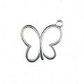 Vintage Open Butterfly Charm Metal Jewelry Component, 3 Finish Options view 5