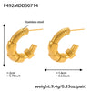 Gold C-Hoop