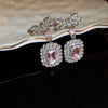 Pink Bow Earrings