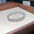 White Faux Pearl Multi-Strand Bracelets Gold Silver Accents view 7