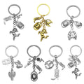Western Cowboy Hat Boot Horse and Cactus Keychain Collection view 4