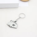 Playing Card Metal Keychain Lucky Poker Hand Key Ring Pendant
