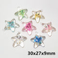 Clear Resin Ocean Animal Charms with Colorful Inlays view 7