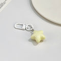 Puffy Five Point Star Resin Keychain With Lobster Clasp And Split Ring view 8