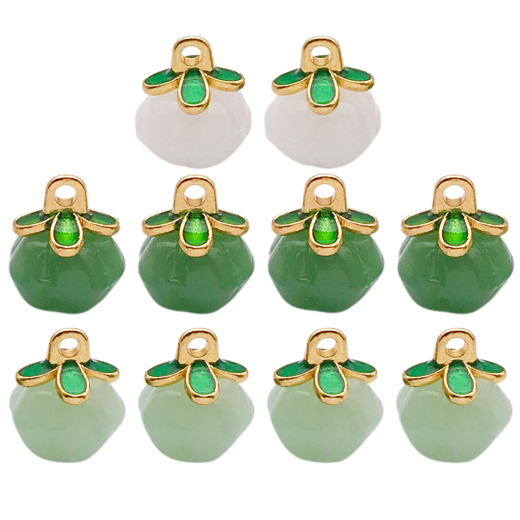 Enamel Glass Clover Enamel Charm Pendants