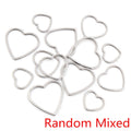 Open Heart Stainless Steel Charms in Gold and Silver Tones view 8