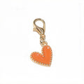 Colorful Enamel Heart Charms with Lobster Clasps in 11 Colors view 8