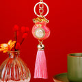 Double Sided Fortune Bag Tassel Keychains in Five Bright Colors view 8