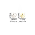 Crystal Double Heart Jewelry Components For DIY Earrings And Bracelets Charms view 2