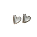 Pearlescent Resin Geometric Stud Earrings Heart Round Square view 5