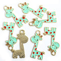 Enamel-Look Giraffe Alloy Charms in 16 Styles for Jewelry Crafts view 9
