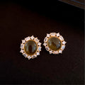 Crystal Feather and Leaf Drop Earrings in Three Designs view 8