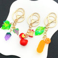 Strawberry, Cherry, Orange, Apple and Grape Keychains, 9 Styles view 3