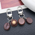 Brown Coffee Bean and Cup Clasp Keychains with Metal Hardware view 3