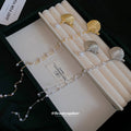 Metal Seashell Duckbill Hair Clips Pearl Drop or Chain Four view 4