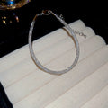 Crystal Mesh Tube Bracelet Gold Silver Two Finishes view 7