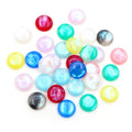 Glossy 12mm Round Cat Eye Resin Cabochons in Nine Colors view 4
