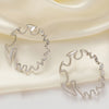 Silver Wave Hoop