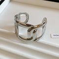 Metal Hollow Open Cuff Bangles Gold Silver Eight Styles view 10