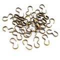 S-Shaped Jewelry Connectors in Five Metal Finishes view 4