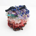 Irregular Natural Stone Chip Stretch Bracelets in Twenty Colors view 4