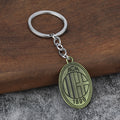 Football Club Crest Bronze Style Keychain Charm