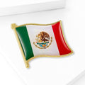 Gold-Tone Mexico Flag Enamel Lapel Pin Decorative Lapel Pin view 3