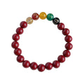 Deep Red Beaded Charm Bracelets Four Chinese Style Mix view 5