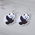 Photo Print Acrylic Animal Flower and Butterfly Hook Earrings view 3