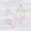 Long Glass Leaf Charms With Top Loops in Thirteen Color Finishes view 9