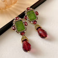 Geometric Crystal Drop Earrings In Three Ornate Styles view 6