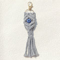 Macrame Evil Eye Tassel Clip Keychains in Seven Colors view 9
